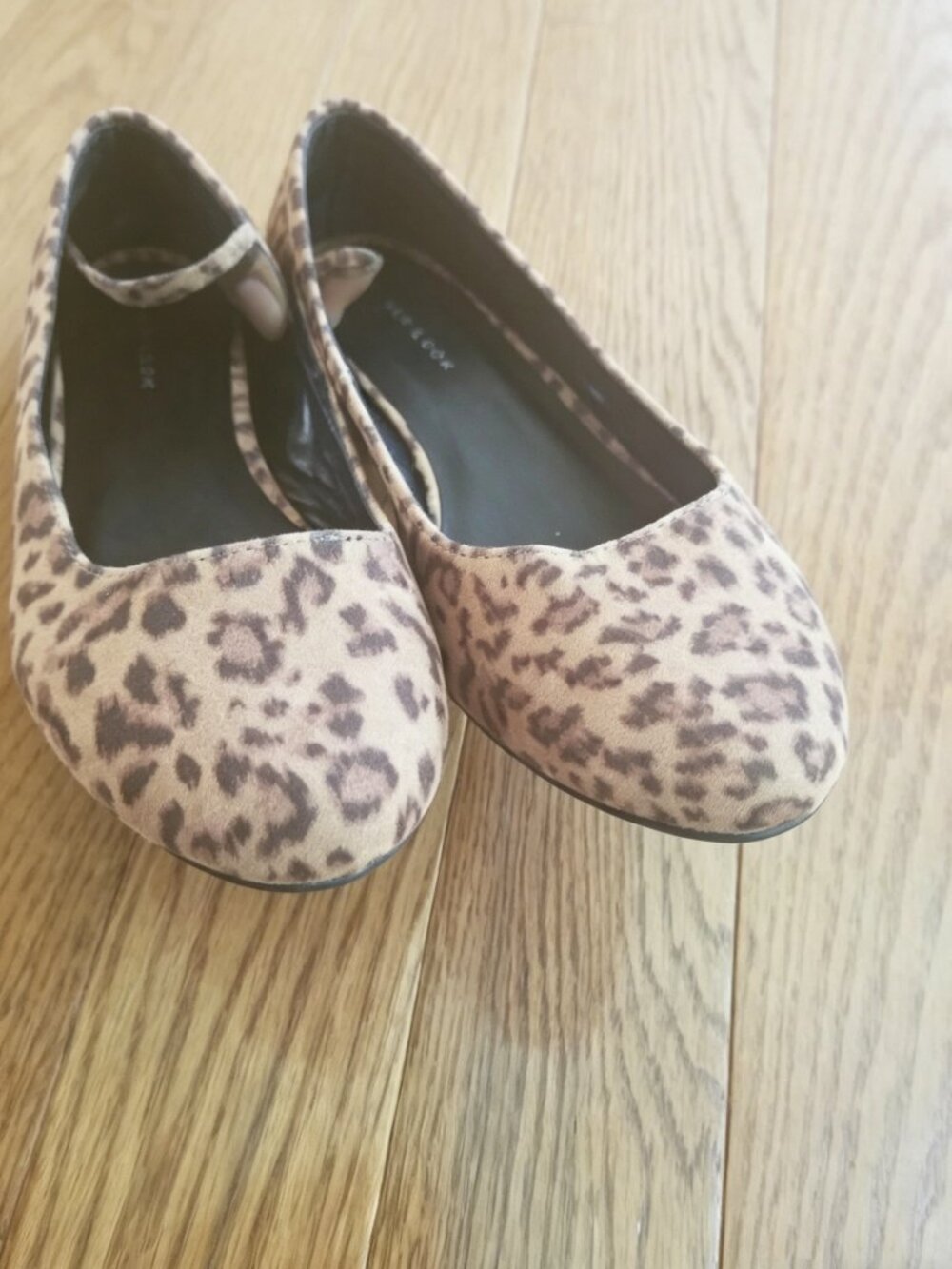New Look Womans Jolly Animal Print Shoes Size EU 39 US 8 Brown Tan